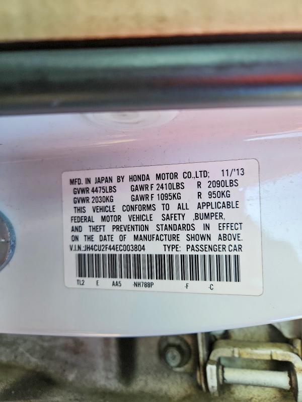 69450086 :رقم المزاد ، JH4CU2F44EC003804 vin ، 2014 Acura Tsx مزاد بيع