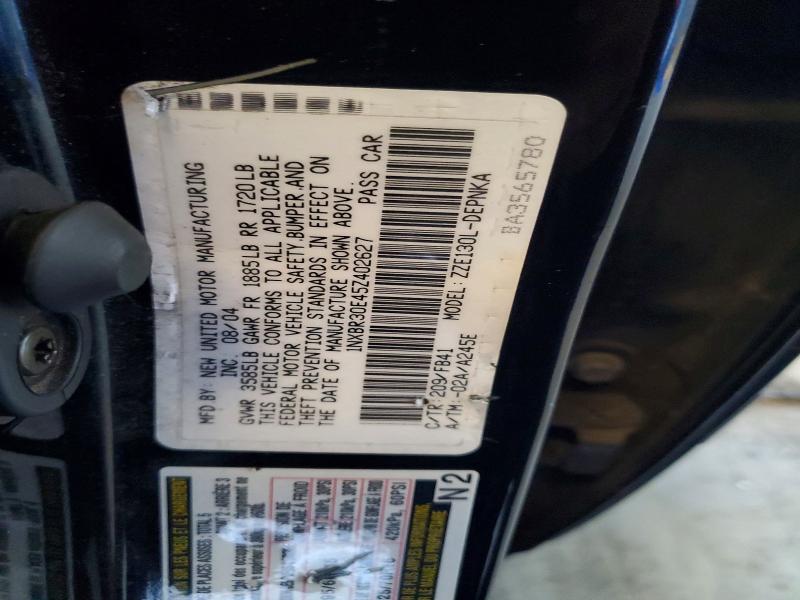 Aukcja sprzedaży 2005 Toyota Corolla, vin: 1NXBR30E45Z402627, numer aukcji: 68821996