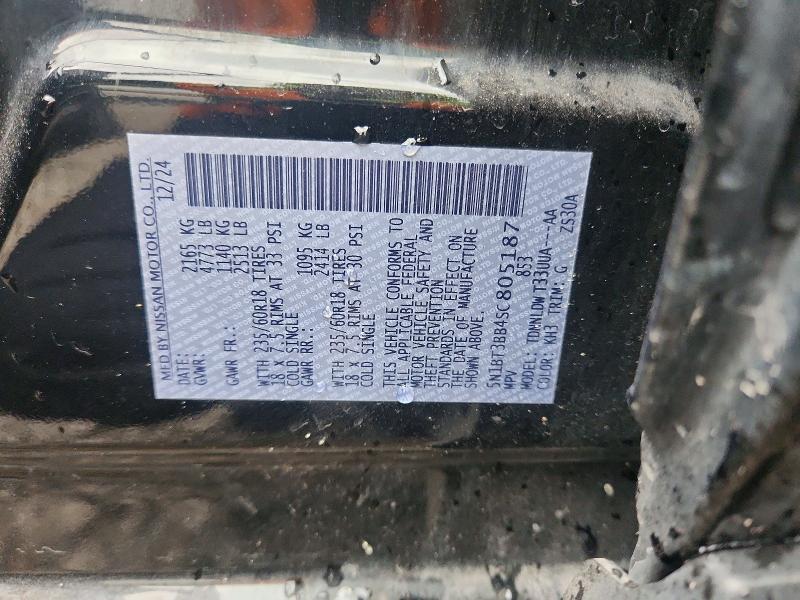 Aukcja sprzedaży 2025 Nissan Rogue, vin: 5N1BT3BB4SC805187, numer aukcji: 69822436