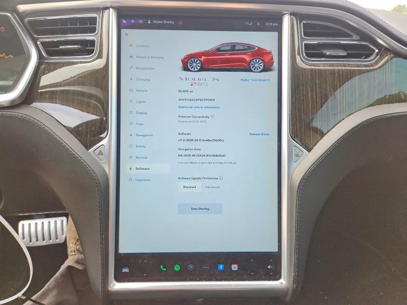 2012 Tesla Model S მანქანა იყიდება აუქციონზე, vin: 5YJSA2AP6CFP01211, აუქციონის ნომერი: 70019396