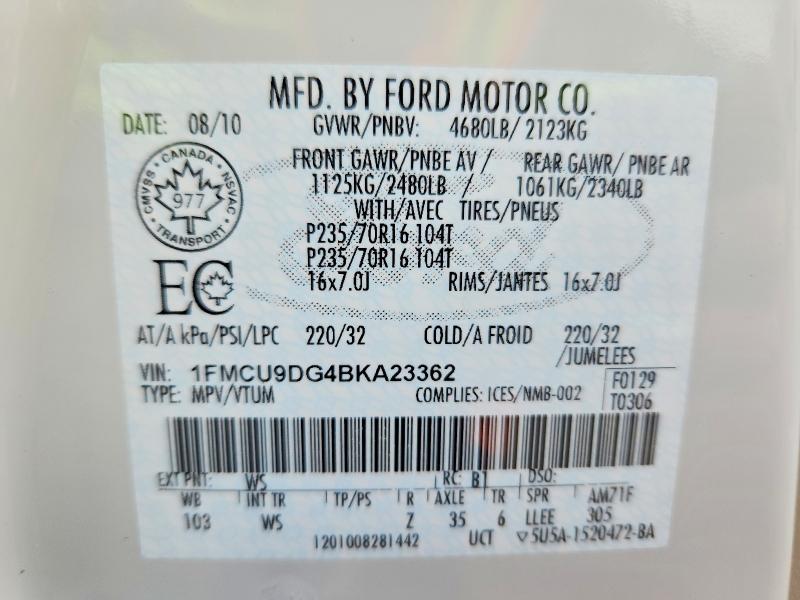 Aukcja sprzedaży 2011 Ford Escape, vin: 1FMCU9DG4BKA23362, numer aukcji: 67477666