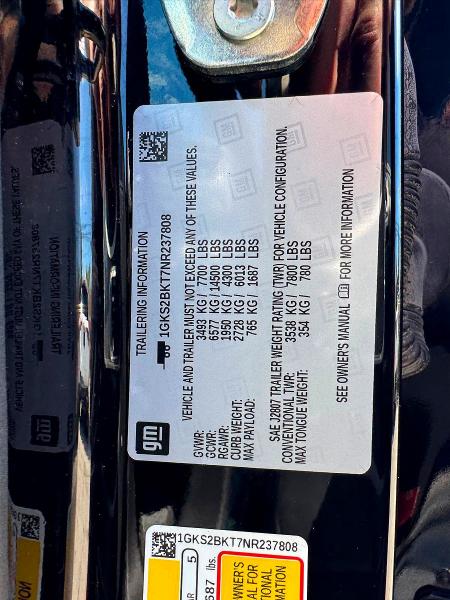 Продаж на аукціоні авто 2022 Gmc Yukon, vin: 1GKS2BKT7NR237808, номер лоту: 68037026