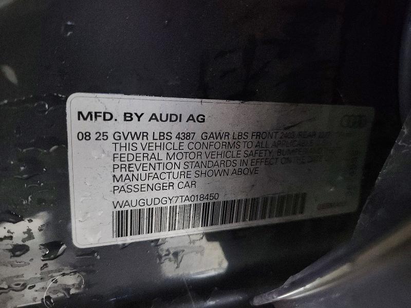 Aukcja sprzedaży 2026 Audi A3, vin: WAUGUDGY7TA018450, numer aukcji: 69351106
