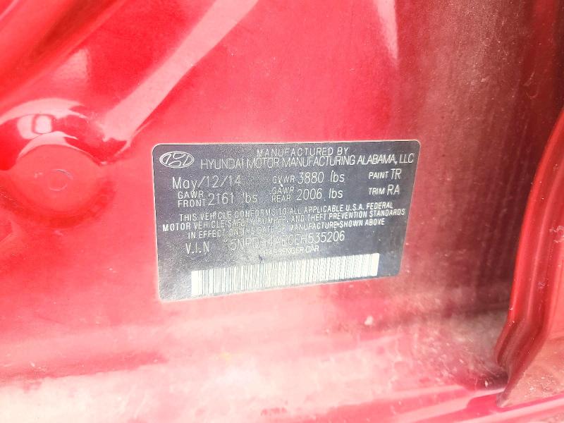 Aukcja sprzedaży 2014 Hyundai Elantra, vin: 5NPDH4AE0EH535206, numer aukcji: 69511746