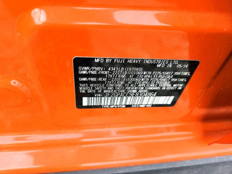 67657286 :رقم المزاد ، JF2GPACC9E8304864 vin ، 2014 Subaru Xv Crosstrek مزاد بيع