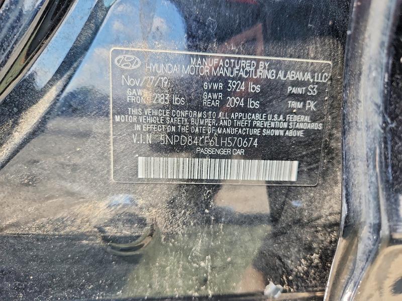 Aukcja sprzedaży 2020 Hyundai Elantra, vin: 5NPD84LF6LH570674, numer aukcji: 68257096