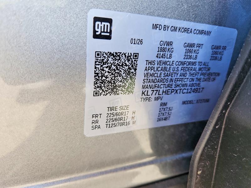 Продаж на аукціоні авто 2026 Chevrolet Trax, vin: KL77LHEPXTC124917, номер лоту: 71244806