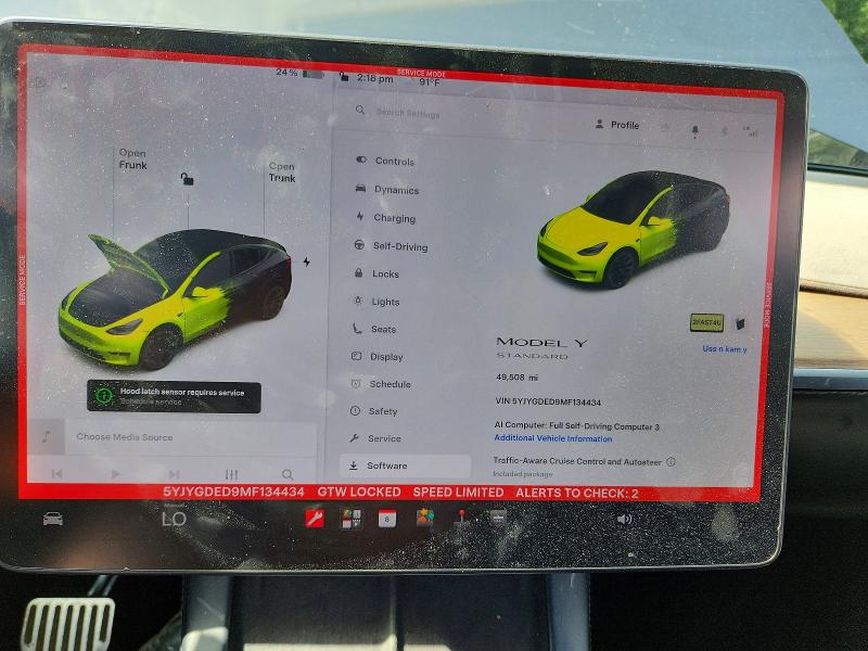 Продажа на аукционе авто 2021 Tesla Model Y, vin: 5YJYGDED9MF134434, номер лота: 68159926