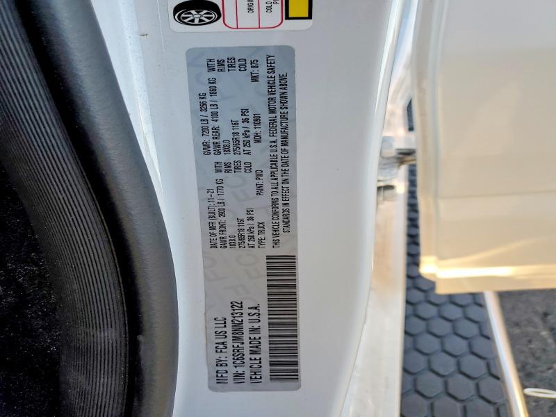 67925306 :رقم المزاد ، 1C6SRFJM8NN213122 vin ، 2022 Ram 1500 مزاد بيع