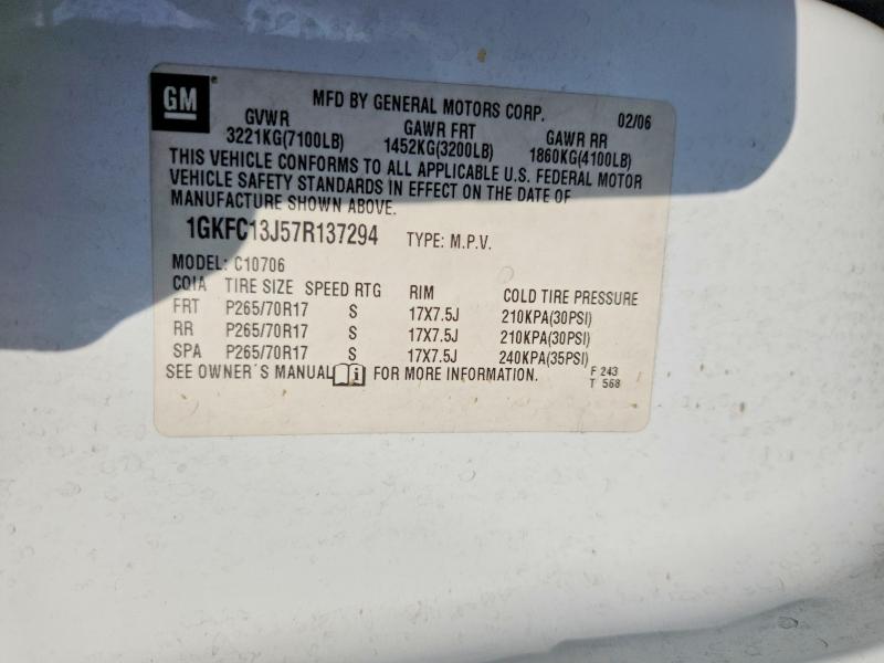 2007 Gmc Yukon მანქანა იყიდება აუქციონზე, vin: 1GKFC13J57R137294, აუქციონის ნომერი: 69774466