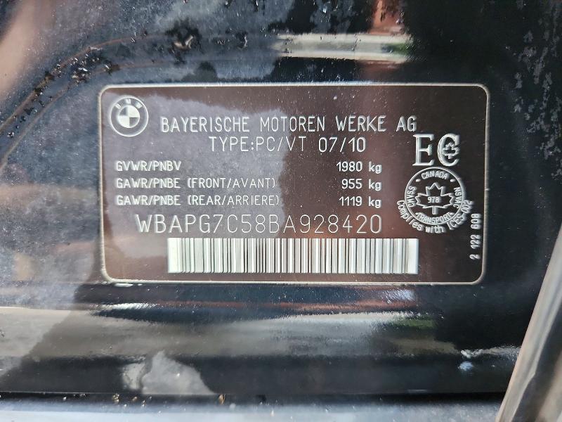 Aukcja sprzedaży 2011 Bmw 323, vin: WBAPG7C58BA928420, numer aukcji: 66804846