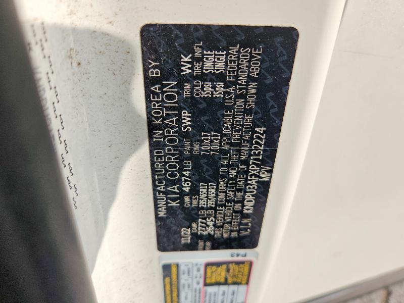 2023 Kia Sportage მანქანა იყიდება აუქციონზე, vin: KNDPU3AFXP7132224, აუქციონის ნომერი: 69385006