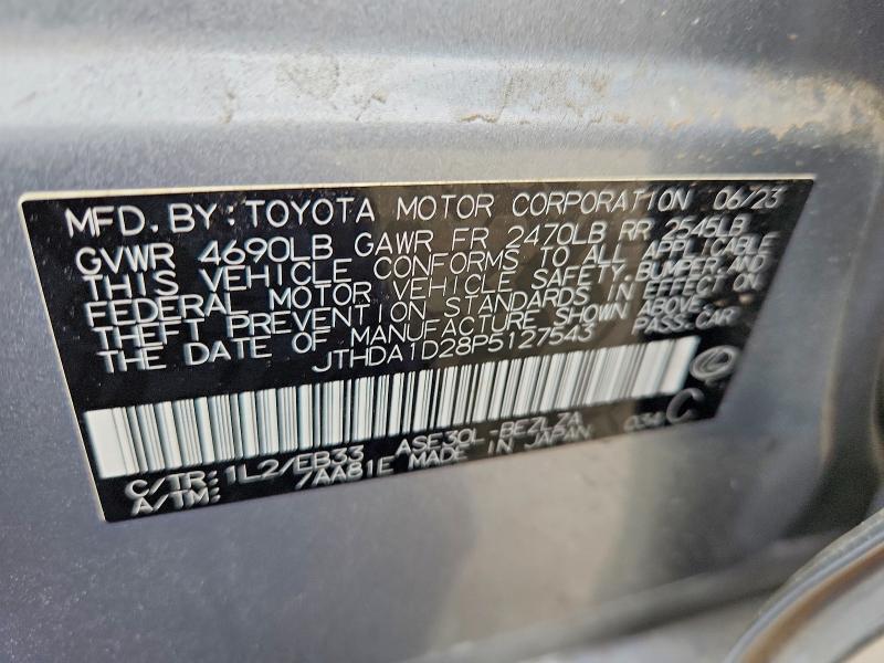 Aukcja sprzedaży 2023 Lexus Is, vin: JTHDA1D28P5127543, numer aukcji: 67671026