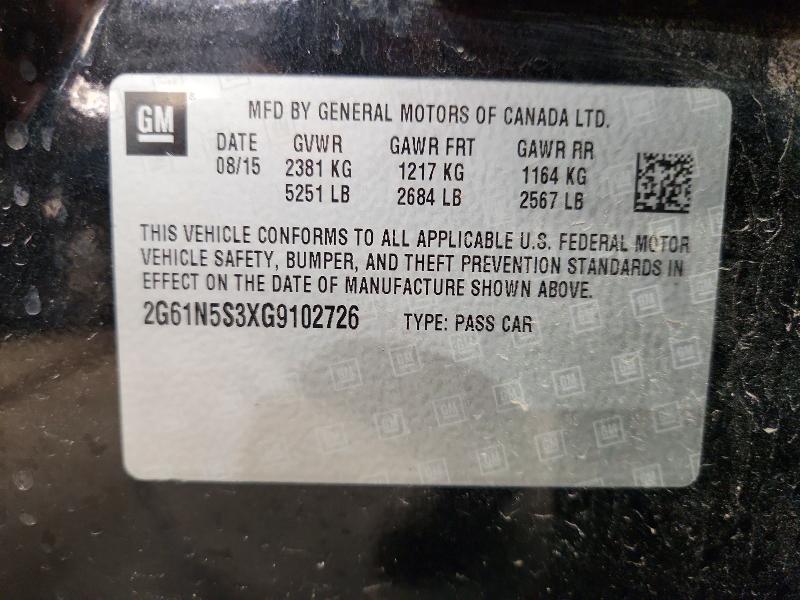 Продаж на аукціоні авто 2016 Cadillac Xts, vin: 2G61N5S3XG9102726, номер лоту: 69348206