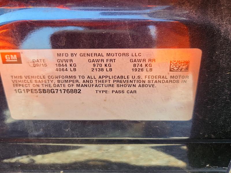 Продаж на аукціоні авто 2016 Chevrolet Cruze Limited, vin: 1G1PE5SB8G7176882, номер лоту: 67150536