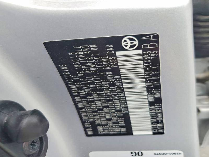 Продажа на аукционе авто 2014 Toyota Corolla, vin: 5YFBURHE6EP009980, номер лота: 69513026