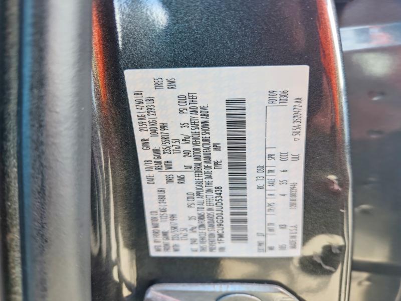 70190756 :رقم المزاد ، 1FMCU9GD0JUD53438 vin ، 2018 Ford Escape مزاد بيع