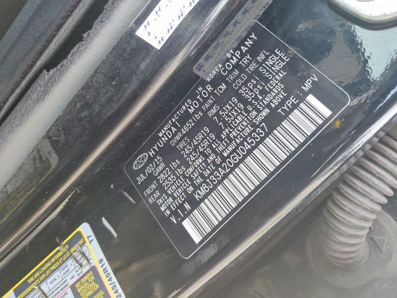 Продаж на аукціоні авто 2016 Hyundai Tucson, vin: KM8J33A20GU045337, номер лоту: 68886686
