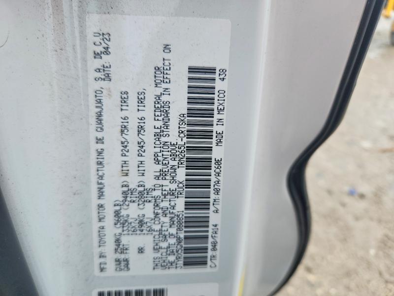Aukcja sprzedaży 2023 Toyota Tacoma, vin: 3TYRX5GN0PT080851, numer aukcji: 69634326