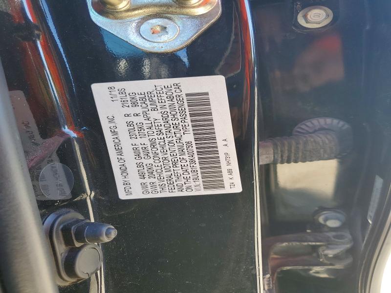 2019 Acura Tlx მანქანა იყიდება აუქციონზე, vin: 19UUB1F38KA007506, აუქციონის ნომერი: 68417316