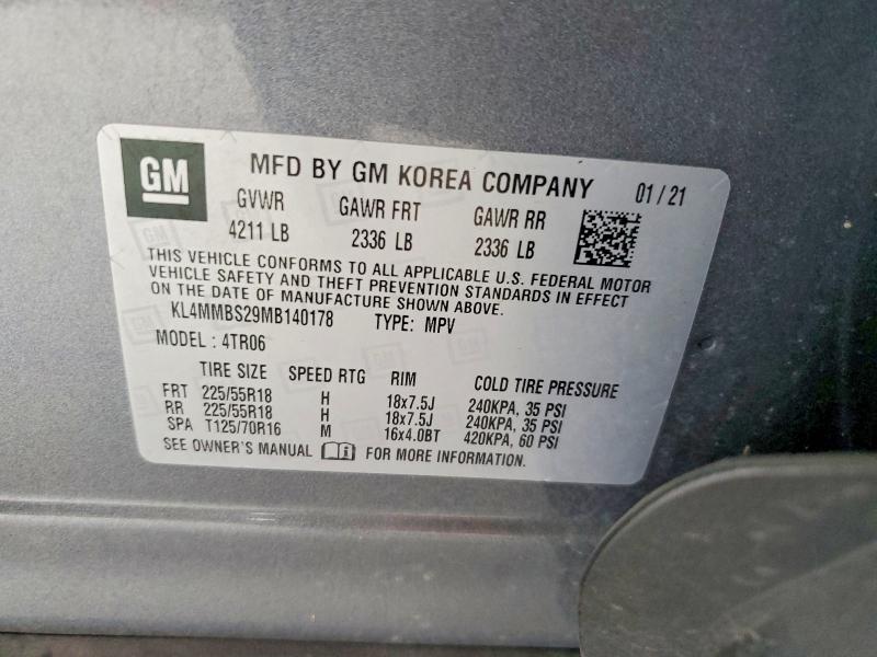 Продаж на аукціоні авто 2021 Buick Encore Gx, vin: KL4MMBS29MB140178, номер лоту: 68295276