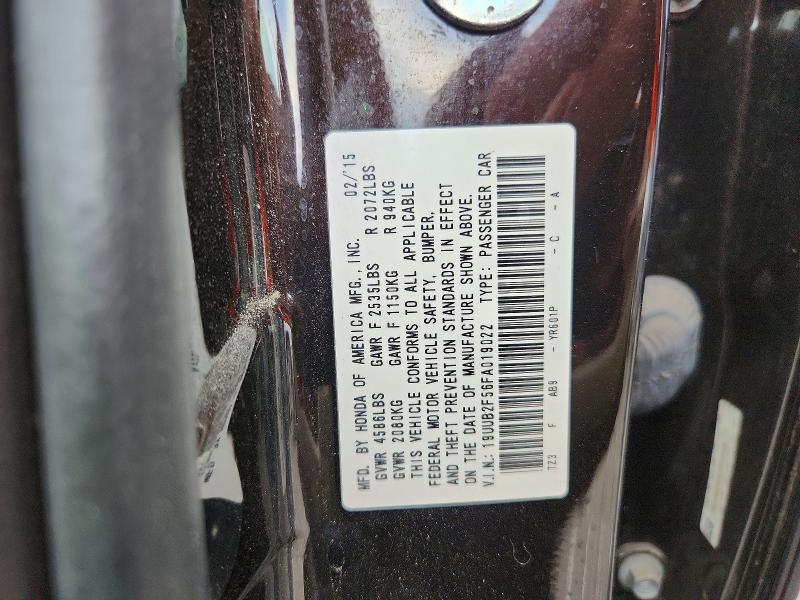 66887396 :رقم المزاد ، 19UUB2F56FA019022 vin ، 2015 Acura Tlx مزاد بيع