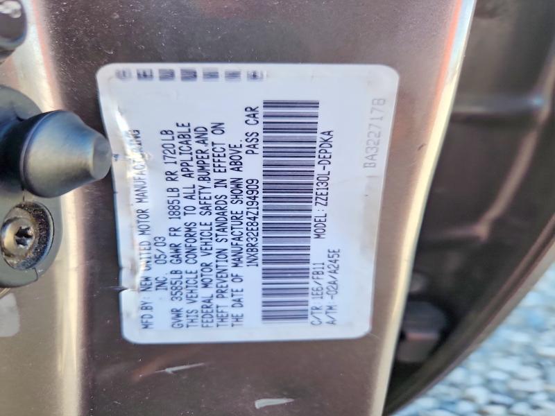 Aukcja sprzedaży 2004 Toyota Corolla, vin: 1NXBR32E84Z194909, numer aukcji: 69408786