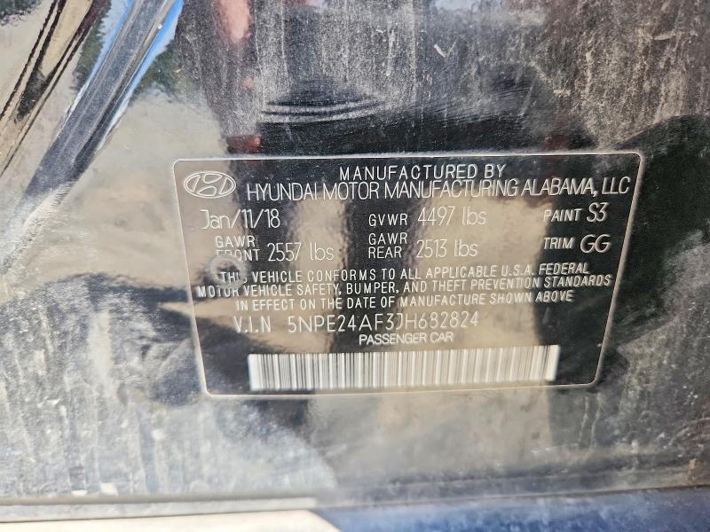 Продажа на аукционе авто 2018 Hyundai Sonata, vin: 5NPE24AF3JH682824, номер лота: 70556806