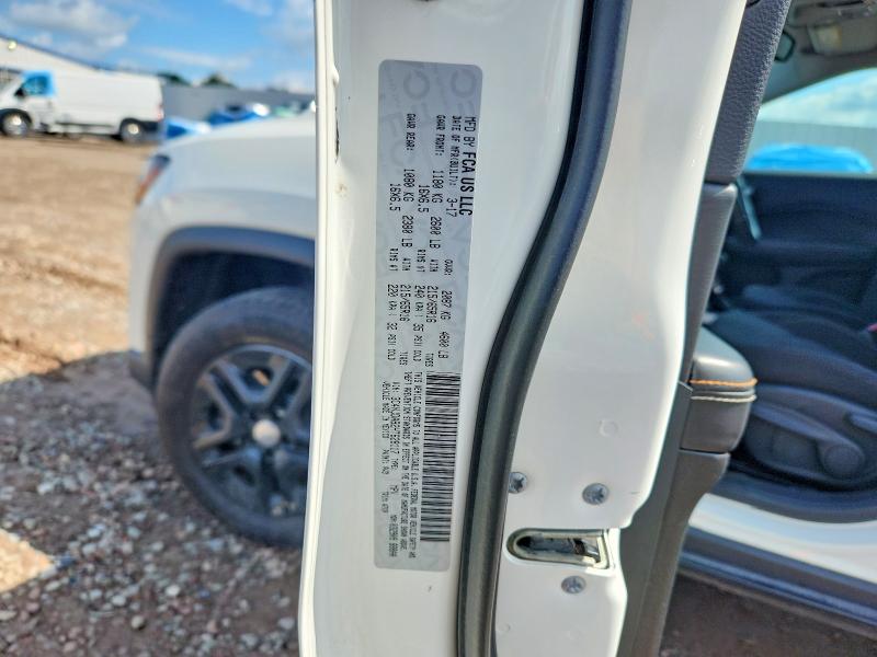 67540326 :رقم المزاد ، 3C4NJDAB2HT628117 vin ، 2017 Jeep Compass مزاد بيع