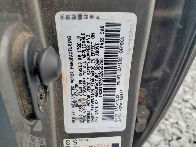 2006 Toyota Corolla მანქანა იყიდება აუქციონზე, vin: 1NXBR32E66Z665720, აუქციონის ნომერი: 69919206