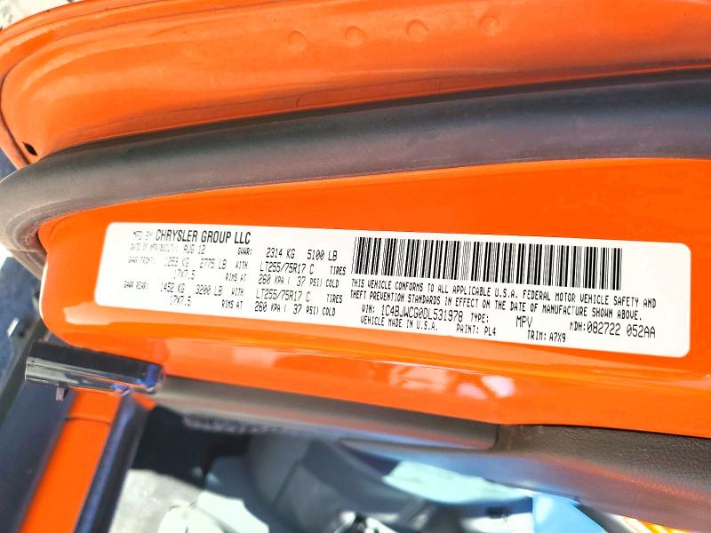 2013 Jeep Wrangler მანქანა იყიდება აუქციონზე, vin: 1C4BJWCG0DL531978, აუქციონის ნომერი: 66060046