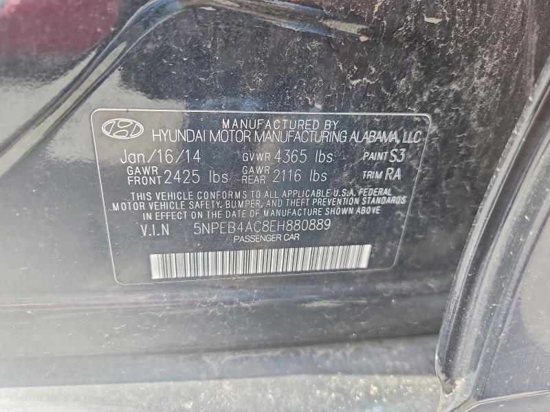 Aukcja sprzedaży 2014 Hyundai Sonata, vin: 5NPEB4AC8EH880889, numer aukcji: 66516286