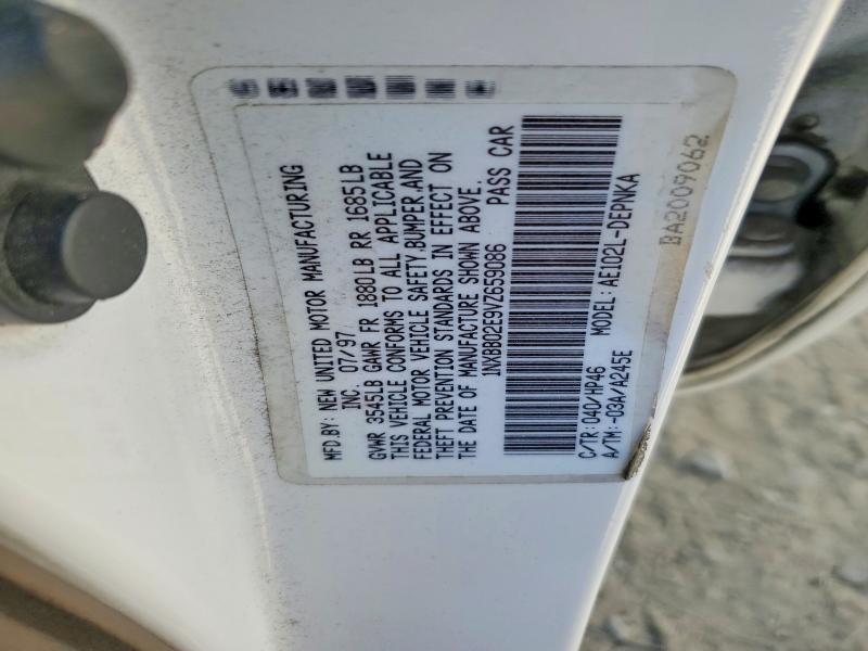 Aukcja sprzedaży 1997 Toyota Corolla, vin: 1NXBB02E9VZ659086, numer aukcji: 70844476