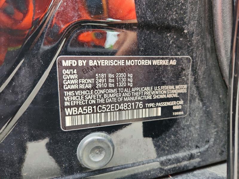 70924466 :رقم المزاد ، WBA5B1C52ED483176 vin ، 2014 Bmw 535 مزاد بيع