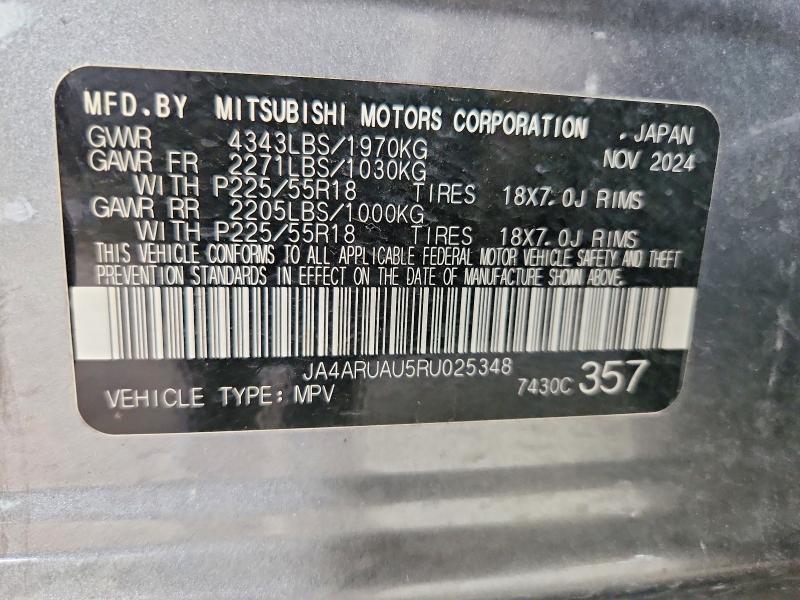 Продажа на аукционе авто 2024 Mitsubishi Outlander Sport, vin: JA4ARUAU5RU025348, номер лота: 69711216