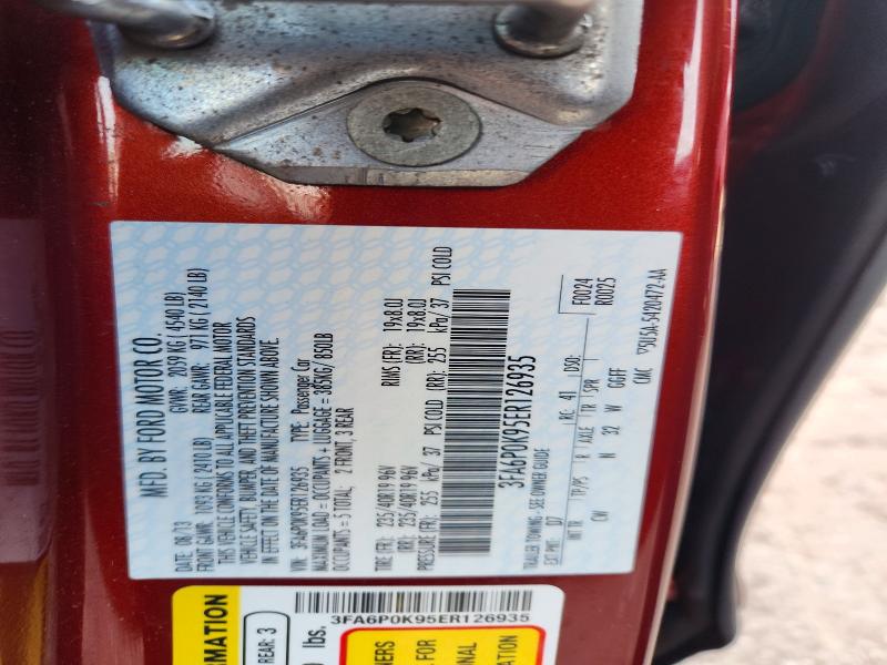 Продажа на аукционе авто 2014 Ford Fusion, vin: 3FA6P0K95ER126935, номер лота: 67350296