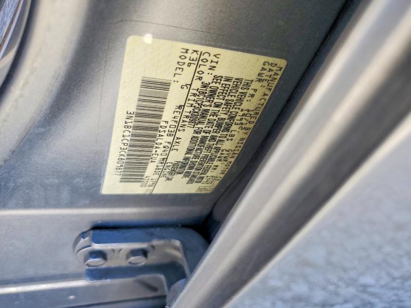 2012 Nissan Versa მანქანა იყიდება აუქციონზე, vin: 3N1BC1CP3CK809877, აუქციონის ნომერი: 70627396