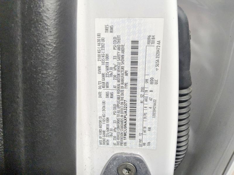 Aukcja sprzedaży 2023 Ford Escape, vin: 1FMCU9NAXPUA32377, numer aukcji: 65148606