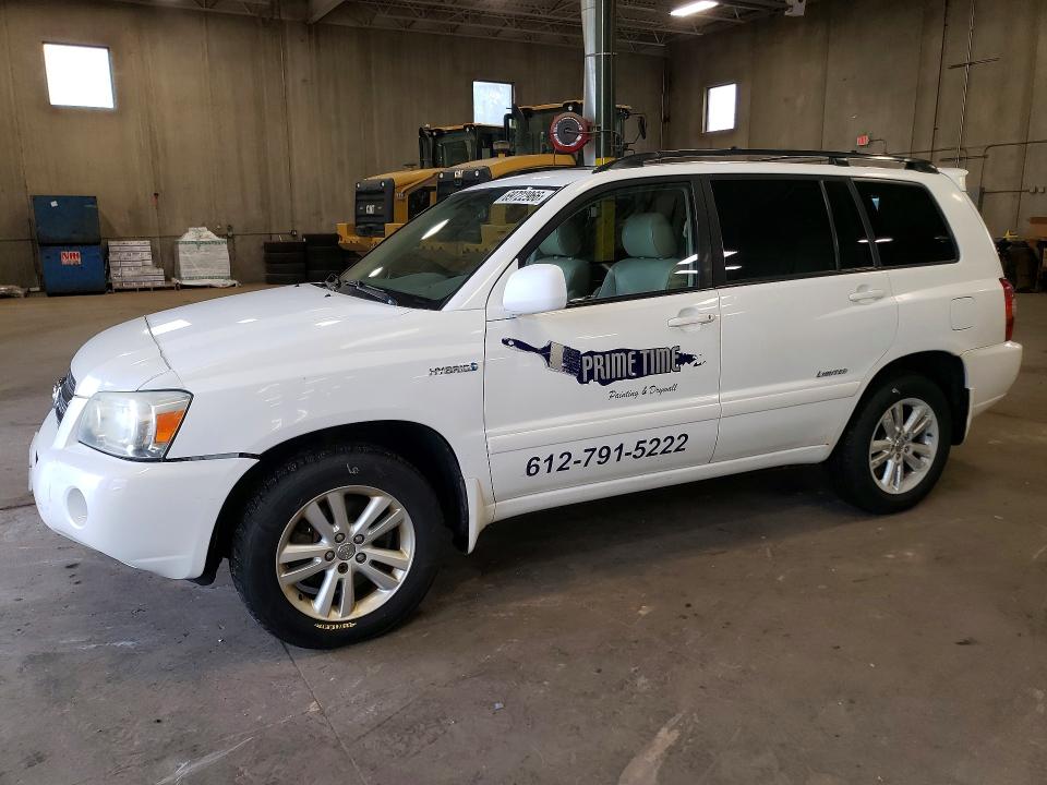 2007 Toyota Highlander მანქანა იყიდება აუქციონზე, vin: JTEEW21A070045372, აუქციონის ნომერი: 69722966