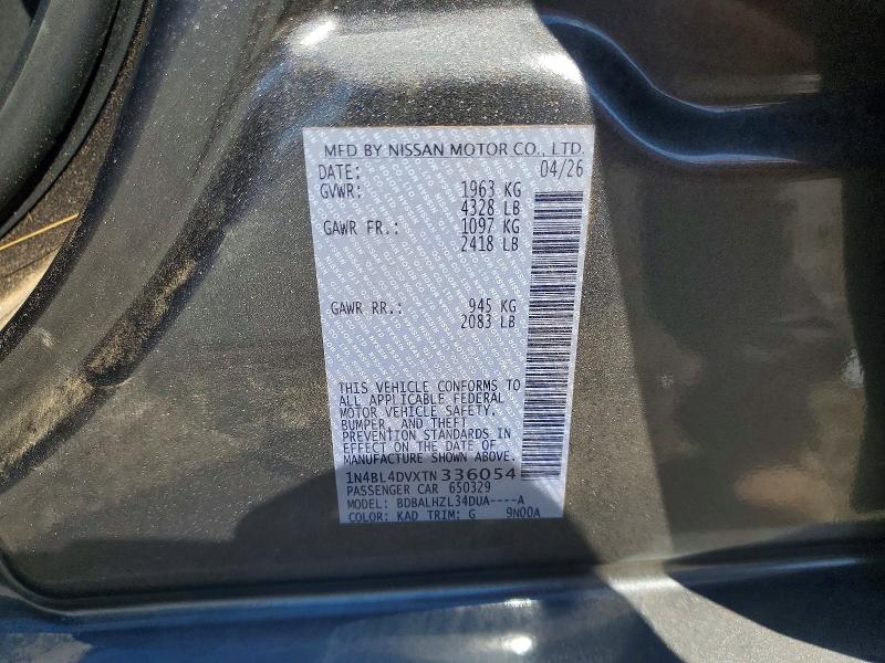69093936 :رقم المزاد ، 1N4BL4DVXTN336054 vin ، 2026 Nissan Altima مزاد بيع