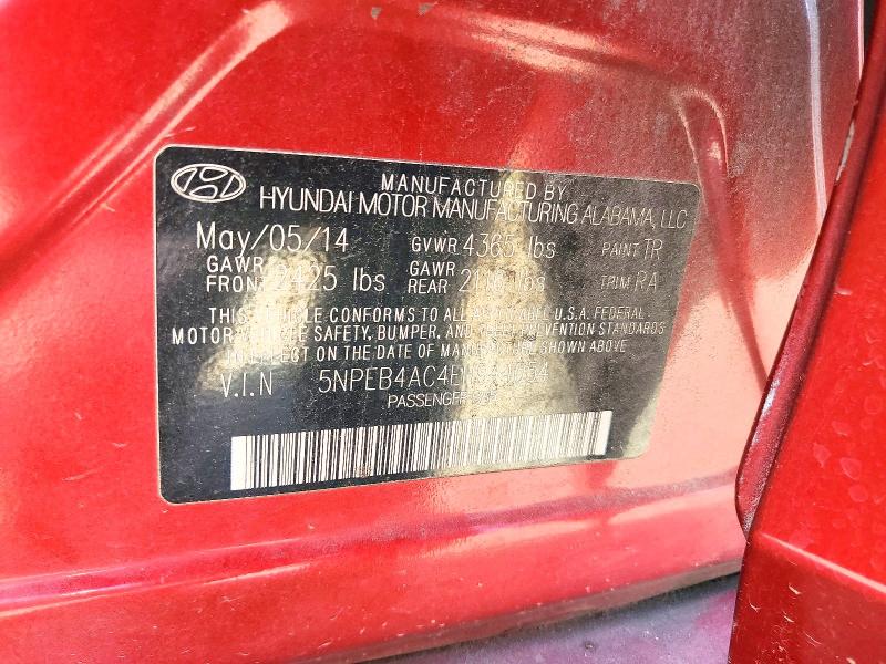 Продаж на аукціоні авто 2014 Hyundai Sonata, vin: 5NPEB4AC4EH944054, номер лоту: 68068396