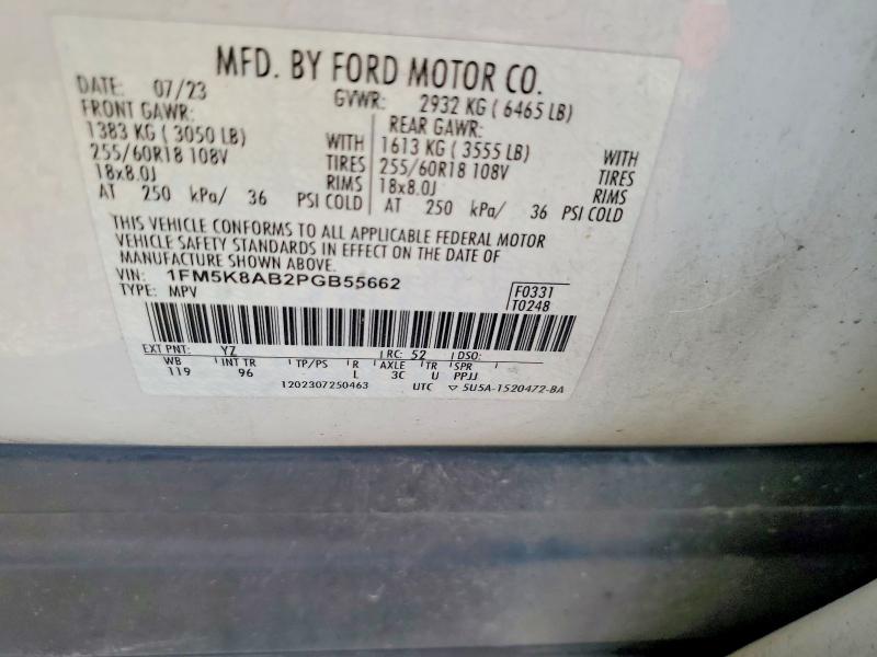 Aukcja sprzedaży 2023 Ford Explorer, vin: 1FM5K8AB2PGB55662, numer aukcji: 69801096
