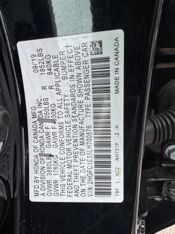 Продаж на аукціоні авто 2020 Honda Civic, vin: 2HGFC1E55LH700576, номер лоту: 70040816
