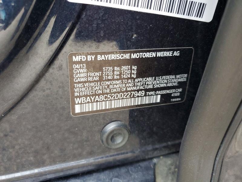 Aukcja sprzedaży 2013 Bmw 750, vin: WBAYA8C52DD227949, numer aukcji: 70143236