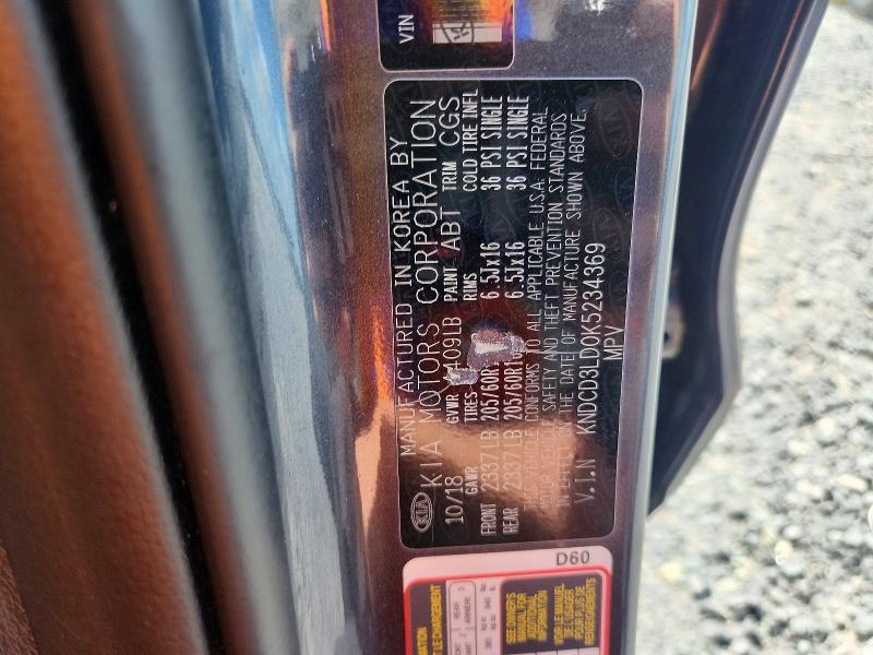 Aukcja sprzedaży 2019 Kia Niro, vin: KNDCD3LD0K5234369, numer aukcji: 69018806