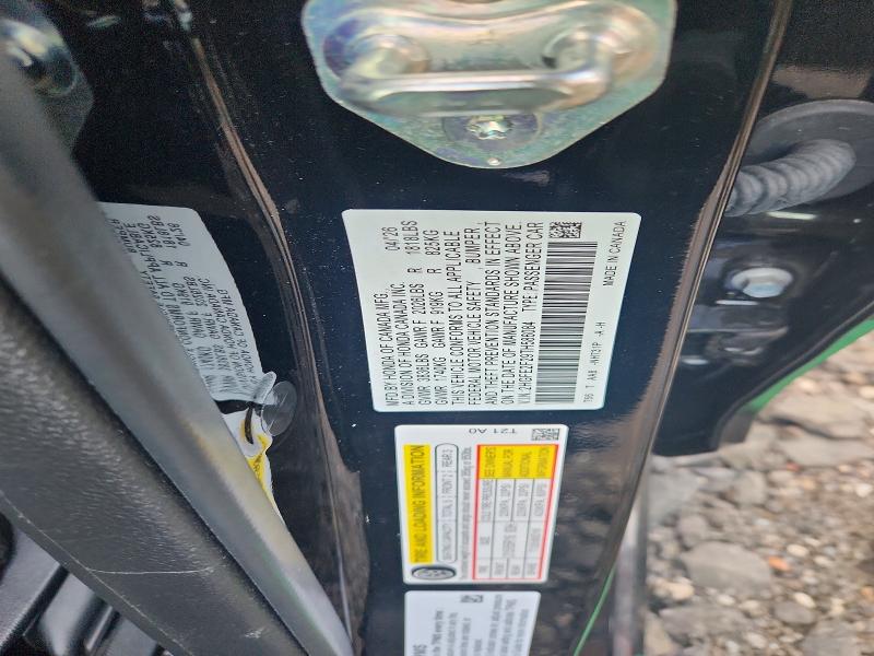 Продаж на аукціоні авто 2026 Honda Civic, vin: 2HGFE2F29TH586084, номер лоту: 69919516