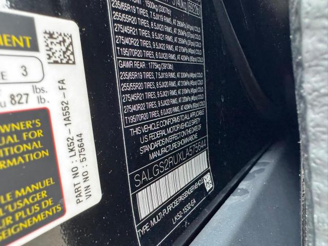 Auction sale of the 2020 Land Rover Range Rover, vin: SALGS2RUXLA575644, lot number: 70335176