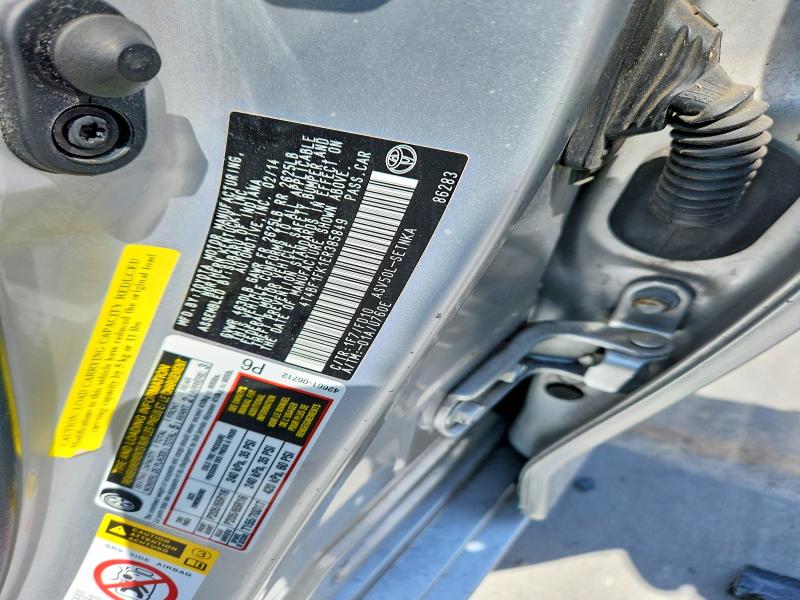2014 Toyota Camry მანქანა იყიდება აუქციონზე, vin: 4T4BF1FK1ER385849, აუქციონის ნომერი: 67803036