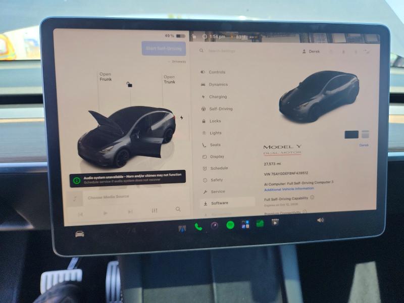 2022 Tesla Model Y მანქანა იყიდება აუქციონზე, vin: 7SAYGDEF8NF439512, აუქციონის ნომერი: 69395136