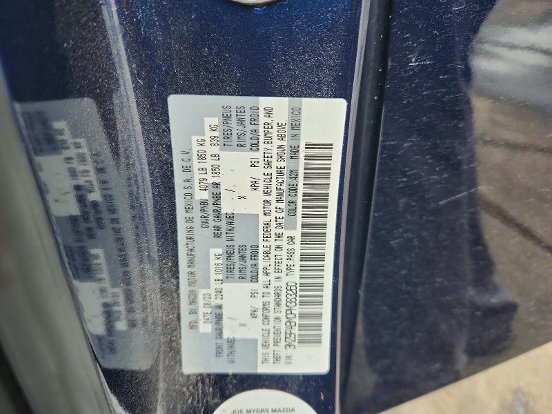 Aukcja sprzedaży 2023 Mazda 3, vin: 3MZBPABM0PM383260, numer aukcji: 69528476